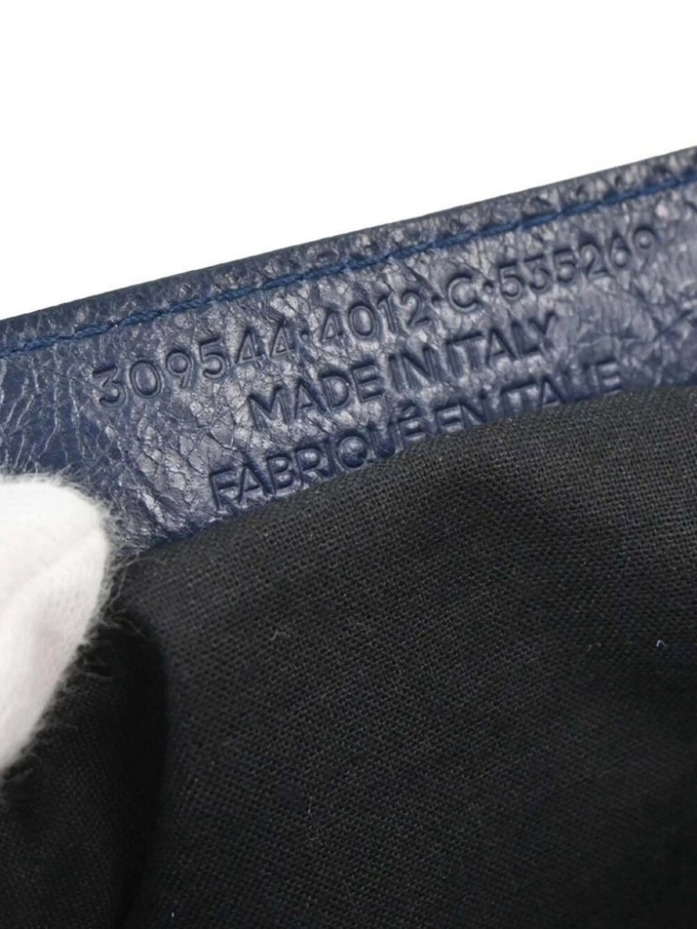 Balenciaga Navy Lambskin Giant City Mini Handbag 309544.4012.C.535269 187217 - Picture 13 of 14